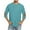 Sky Blue, variant on Men's 3/4 Sleeve T-Shirt Crewneck Color Block Casual Tee Lightweight Gym Sport Workwear Big & Tall Fit Shirts