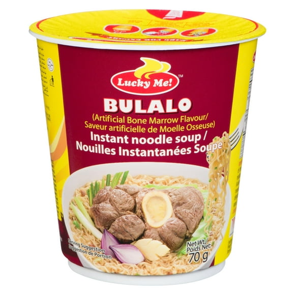 Lucky Me! Bulalo Flavour Instant Noodles Cup, 70 g