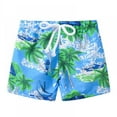 thumbnail image 1 of Uccdo Little Boys Swim Trunks, Toddler Beach Shorts Boardshorts Quick Dry Beach Swim Shorts, Kids Elastic Drawstring Bathing Suit Swimsuit, Size 2-7 Years, 1 of 7