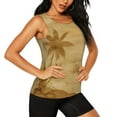 thumbnail image 2 of Gaeub Retro Palm Tree Women's Workout Tank Tops Lightweight Sleeveless Shirts for Women for Athletic Running Tennis Yoga -, 2 of 9
