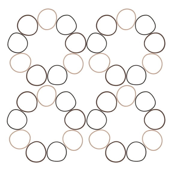 Raindrops 100pcs Seamless Thin Hair Elastics for Kids, Soft Comfortable Small Hair Ties, Versatile Hair Accessories for Girls