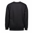 thumbnail image 3 of ID Sudadera clásica con cuello redondo holgada adulto unisex (Negro), 3 of 4