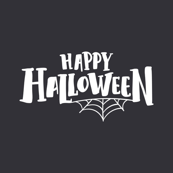 Vinyl Wall Art Decal - Happy Halloween - 15" x 28" - Modern Spooky Halloween Quote For Home Bedroom Kids Room Store Coffee Shop Seasonal Decoration Sticker
