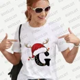 thumbnail image 1 of Camiseta navideña a juego para la familia, ropa de mujer a la moda, 26 letras del alfabeto, camisetas gráficas estampadas, ropa de calle, camisetas de manga corta, 1 of 4