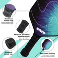 thumbnail image 3 of Pickleball Paddle Racket, Performance Lightweight Pickle Bat Racket | Polypropylene Honeycomb Core & Cushion Comfort Grip (12mm, Lightning Blue) With Half Cover, 3 of 5
