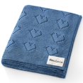 thumbnail image 1 of Manta Bleu La La Heirloom de punto 89x79 cm, 100% algodón, 1 of 9