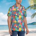 thumbnail image 6 of Picia Starfish And Algae Gentle Cotton Regular Fit Short Sleeve Casual Hawaiian Shirt for Men-Small, 6 of 8