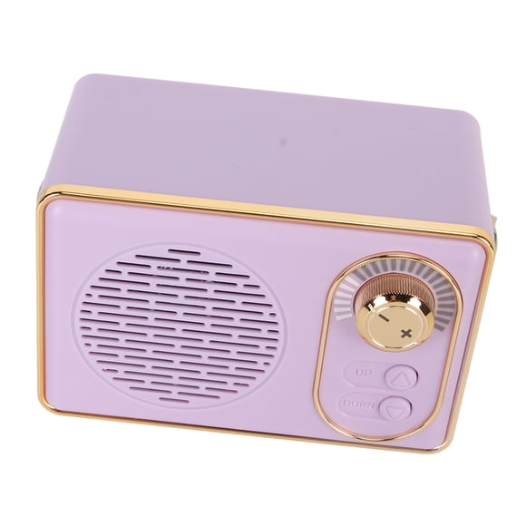Retro 5.0 Speaker Vintage Mini Speaker Memory Card AUX USB Rechargeable MP3 Player for Camping Party Gift