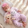 thumbnail image 6 of RSG 17-inch Reborn Baby Dolls, Newborn Baby Dolls Soft Cloth Body, Poseable Real Life Baby Dolls for Age 3 +, 6 of 9