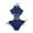 Blue, variant on Women's Crochet Cutout One-Piece Swimsuit Halter Tie Side Swimwear,Size:S