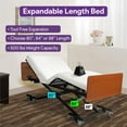 thumbnail image 2 of ProHeal Ultra Low, Full Electric Electric Hospital Bed for Home Use with Qbar Rails, 7" - 31" Height Range, 36" Wide, Adjustable Length, 500 lbs Bariatric Capacity, 2 of 7