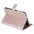 thumbnail image 6 of Case for Galaxy Tab A 8.0" 2017 SM-T380 T385, Ultra Slim Lightweight Fit Folio Flip PU Leather Butterfly Embossed Stand Cover Shockproof Protection Soft TPU Back Wallet Cover, Rosegold, 6 of 6