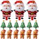 thumbnail image 2 of 10/1PCS Mini globos de aluminio con forma de hombre de jengibre, juguete para árbol de Navidad, Papá Noel, fiesta de cumpleaños para niños, decoraciones navideñas, 2 of 5