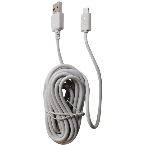 Duracell Pro397 Lightning Charge & Sync Cable, 10'