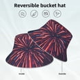thumbnail image 2 of Kdxio Reflective Bucket Hat - Fireworks3 Print Bucket Hat for Men,Women, 2 of 6