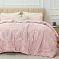 thumbnail image 3 of BEDELITE Fleece Queen Comforter Set -Super Soft & Warm Fluffy Pink Bedding, Luxury Fuzzy Heavy Bed Set for Winter with 2 Pillow Cases, 3 of 9