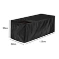 thumbnail image 5 of Housse Imperméable pour Coffre de Terrasse, Résistante aux UV 210D, Protecteur de Rangement Extérieur, Noir, 5 of 5
