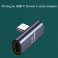 thumbnail image 6 of ZPAQI 90 Degree USB C Adapter 90 Degree Right Angle Extender 3.1/10Gbps Low Profile Type-C Male to Female Data Transfer, 6 of 13