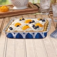thumbnail image 6 of Handi-Foil 8" Square Aluminum Blue Geometric Cake Pan with Lids, 3 Count, 6 of 7