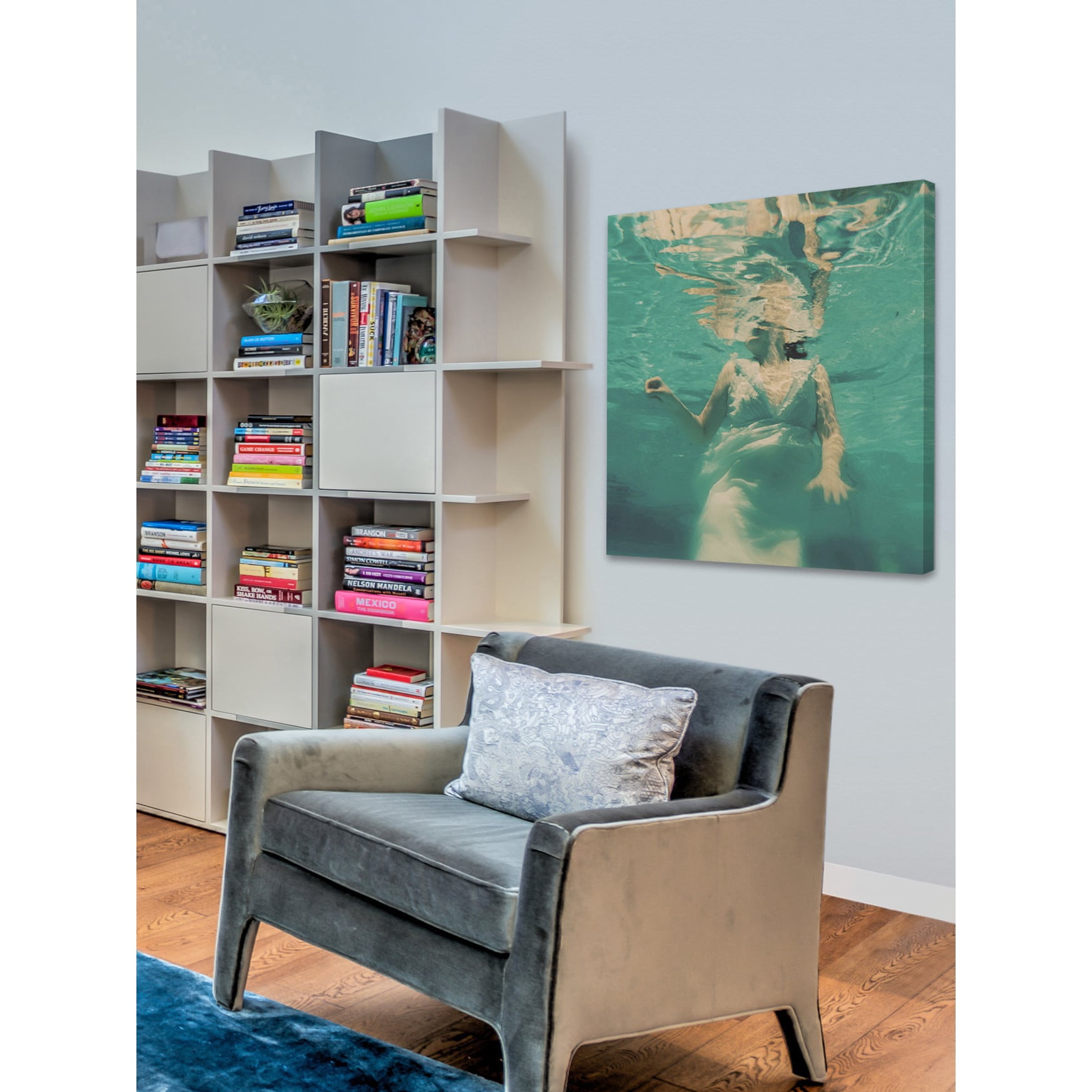 Marmont Hill "Dive Pillow" Painting Print on Wrapped Canvas