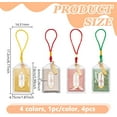 thumbnail image 2 of 4 amuletos japoneses Omamori de 4 colores (7,6 x 4,7 cm). Bolsitas colgantes para la buena suerte, la fortuna, la riqueza y el éxito., 2 of 5