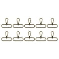 thumbnail image 1 of Uxcell 10 pack Swivel Clasps, 2" Oval Ring Lobster Clasp Claw Push Gate Snap Hook, Brass, 1 of 6
