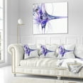 thumbnail image 3 of Designart Large Fractal Artwork Blue - Abstract Throw Pillow - 18x18, 3 of 5