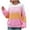 Pink, variant on Honeeladyy Women's Fashion Casual Color Long Sleeve Round-Neck Sweater