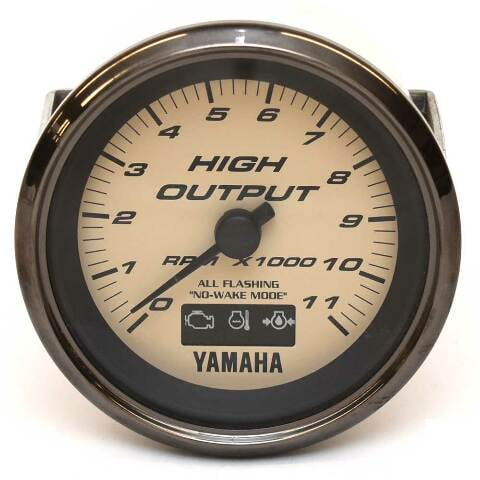 Yamaha Jet Boat Tachometer Gauge 947302 | Beede w/ Systems Check 3 1/4 Inch