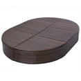 thumbnail image 4 of vidaXL Patio Bed Outdoor Double Chaise Lounge Bed with Cushion Poly Rattan, 4 of 22