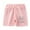 Pink2, variant on Eltusu Girls Cotton Athletic Shorts, Elastic Waistband Graphic Soft Relaxed Fit Pink Size 6 T