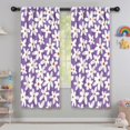 thumbnail image 5 of Blackout Kids Curtains,Purple Daisy Flower White Blooms Pattern Childrens Insulated Curtains Set Of 2,Bedroom Essentials,Toddler Room Decor 42"x63", 5 of 5
