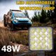thumbnail image 2 of 16LED lámpara de trabajo 48W 2880LM 6500K impermeable cuadrado coche camión Mini proyector Likrtyny Para estrenar, 2 of 6