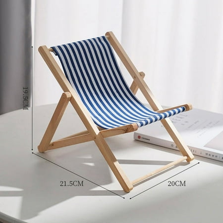 

Beach Chair Mobile Phone Holder Tablet Bracket Wood Canvas Beach Chair Decor