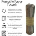 thumbnail image 4 of Reusable Paper Towel Rolls 20 Pack,Washable Napkin Cloth Value Set of 4 Colors 20 Pack of Paperless Towel-100% Cotton, Super Soft, Absorbent Made to Last (Floral), 4 of 10