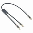 thumbnail image 6 of RCA Audio Cable 1 to 2 Splitter Extension Cable Gold Plated Male to Male Connectors for Superior Sound, 6 of 10