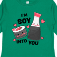 thumbnail image 4 of Inktastic I'm Soy Into You with Cute Soy Sauce and Sushi Boys or Girls Long Sleeve Toddler T-Shirt, 4 of 5