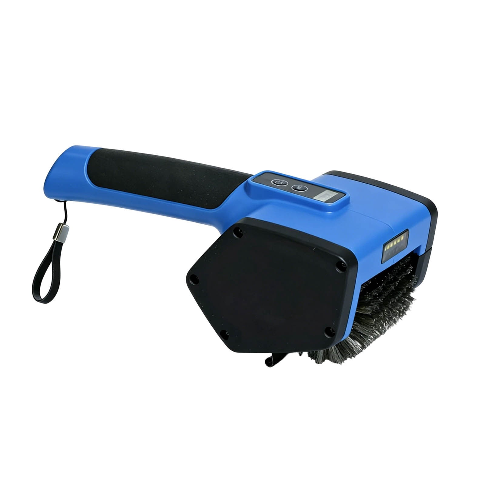 QIUXUJ-1pc Electric Grill Cleaning Brush, Heavy-Duty Grill Cleaner with Nylon Bristles, Power Grill Brush for BBQ Grills, Outdoor Barbecue Cleaning Tool (Blue)