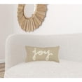 thumbnail image 7 of Tan Joy Felt Applique Burlap Lumbar Pillow, 7 of 7