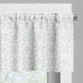 thumbnail image 3 of Ambesonne Geometric Valance Pack of 2, Soft Motif in Mutes Tones, 54"X12", Pale Grey White, 3 of 5