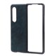 thumbnail image 2 of Funda de teléfono con patrón de cuero empresarial Funda de teléfono a prueba de golpes para Samsung Galaxy Z Fold 3Azul, 2 of 5