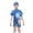 Blue, variant on Odeerbi 3-11 Years Kids Boys One Piece Athletic Training Swimsuit with Swim Cap Set Summer Beach Surfing Swimsuit Cute Dinosaur Beachwear Short Sleeve Swim Jumpsuit