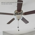 thumbnail image 6 of Gustave 12Pcs Ceiling Fan Pull Chain Extender Beaded Ball Pull Chains Extension 12 Inch Fan Pull Chain Bronze Pendant Ornament with Connector, 6 of 9