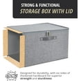 thumbnail image 4 of Storage Box with Lid Decorative Box Large Storage Bins with Lid ( & with Flip Lid), 4 of 9
