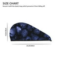 thumbnail image 2 of Pofeuu Blue-Purple Raspberries Print Coral Velvet Dry Hair Cap,Microfiber Hair Towel Wrap for Women Wet Hair,Quick Dry Turban, 2 of 6