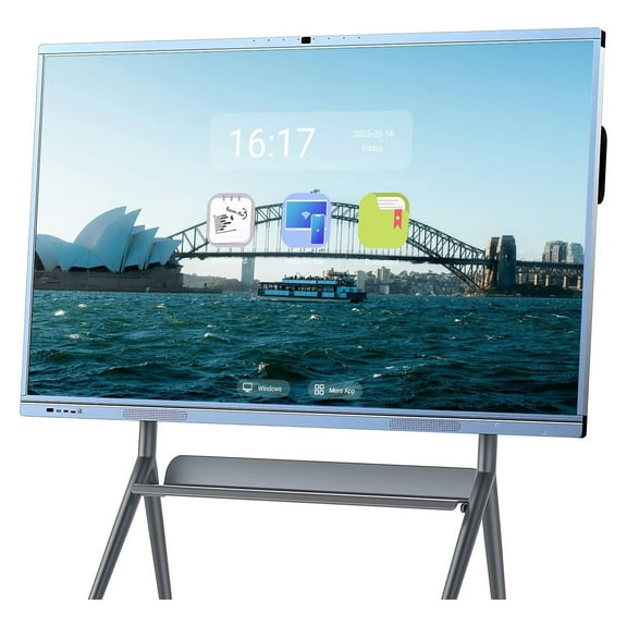 JYXOIHUB 4K Smart Board 65 Inch All-in-One, Touch Screen Interactive Whiteboard with Dual System & Cloud Sharing Feature Great for Classroom, Office & Presentations​(Include Wall Mount)