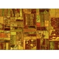 thumbnail image 1 of Ahgly Company Indoor Rectangle Patchwork Yellow Transitional Area Rugs, 8' x 12', 1 of 4