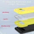 thumbnail image 3 of KOMI for Google Pixel 8 Pro Case, Silicone Phone Case with 2 Screen Protector, Soft Anti-Scratch Microfiber Lining, Full Body Shockproof Slim Cover Support Wireless Charging, Yellow, 3 of 5