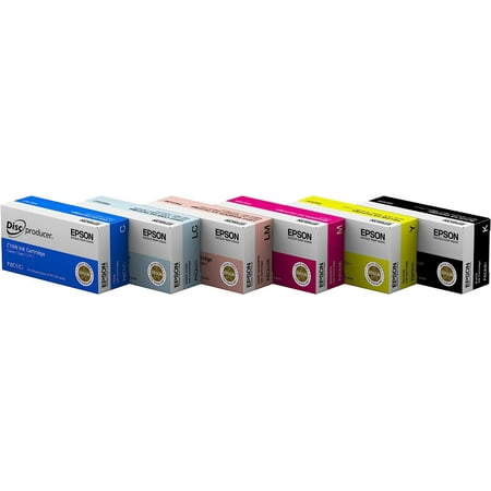 BAOXIN DiscProducer PP-100 Ink Cartridge 6 Color Set in Retail Packaging BAOXIN Ink set for PP-100  PP-100AP  PP-100N (1 Cartridge of Each Color) 1-CYAN Ink Cartridge PJIC1(C) 1-LIGHT CYAN Ink Cartridge PJIC1(LC) 1-LIGHT MAGENTA Ink Cartridge PJIC1(LM) 1-MAGENTA Ink Cartridge PJIC1(M) 1-YELLOW Ink Cartridge PJIC1(Y) 1-BLACK Ink Cartridge PJIC1(K) Type: OEM Ink Cartridge Printer: BAOXIN DiscProducer PP-100 Yield: Depends on Resolution and Coverage