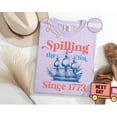 thumbnail image 3 of Spilling The Tea Since 1773, Spilling the Tea, T-Shirt,Usa Patriotic Tee,4th of July Party TShirt,Trendy Usa Celebration Shirt,Comfort Color, 3 of 6